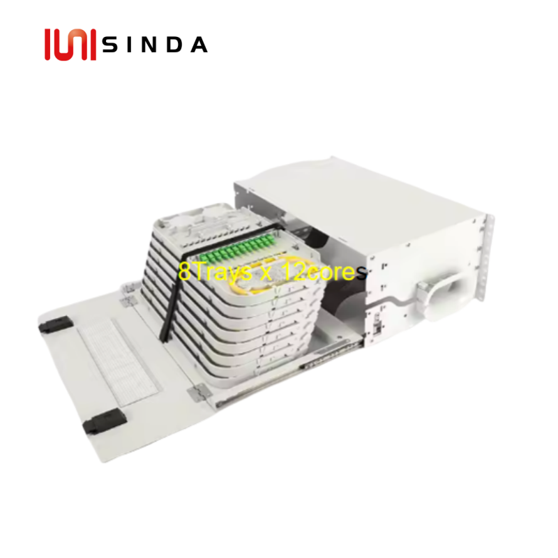 192C Fiber Optic ODF with 8pcs Splice Trays price